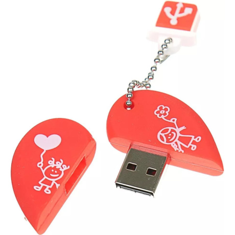 Флешка 64Gb SmartBuy Wild Series USB Heart SB64GBHeart - фото 2