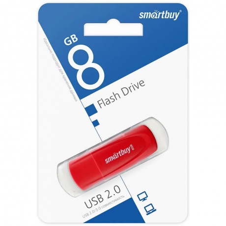 Флешка 8Gb SmartBuy Scout Red SB008GB2SCR - фото 4