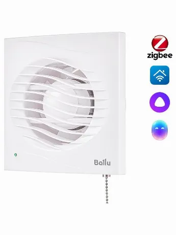 Вентилятор вытяжной Ballu BAF-AR 120 VP с обратным клапаном и тя...