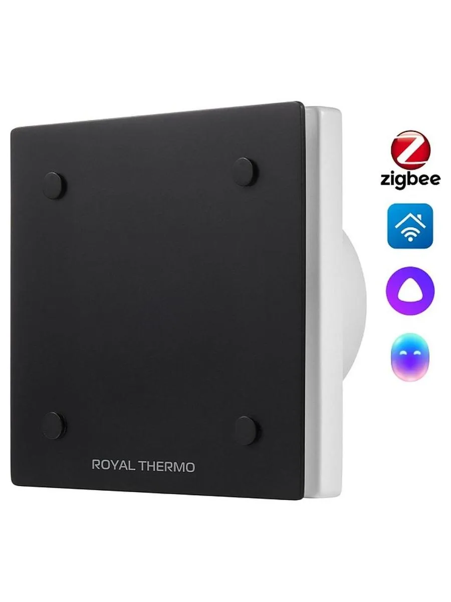 Вентилятор вытяжной Royal Thermo Calipso RAFC 100 Black - фото 1