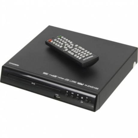 Плеер DVD Hyundai H-DVD100 черный ПДУ - фото 2