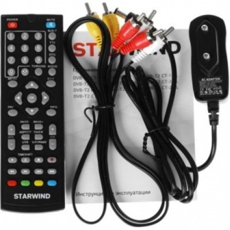 TV-тюнер DVB-T2 Starwind CT-140, черный - фото 9