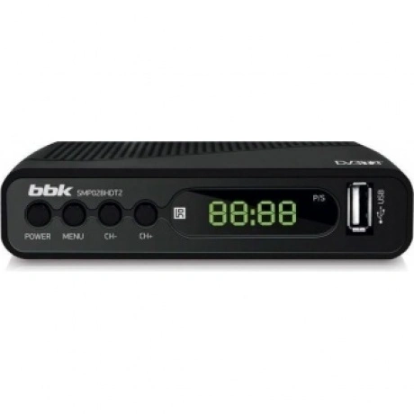 TV-тюнер DVB-T2 BBK SMP028HDT2, черный