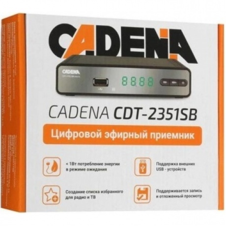 Приемник цифровой эфирный Cadena CDT-2351SB - фото 10