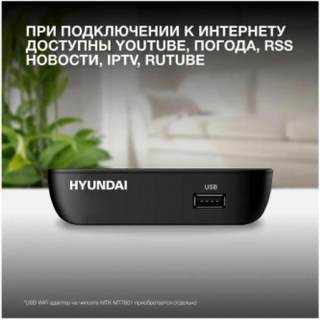 Цифровой TV ресивер HYUNDAI H-DVB460 черный - фото 12