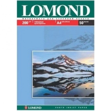 Бумага Lomond 0102020 A4/200г/м2/50л./белый глянцевое для струйн...