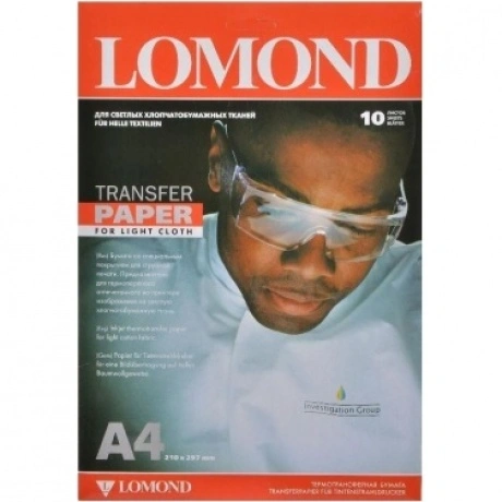 Термотрансфер Lomond 0808411 A4/140г/м2/10л./белый для струйной ...