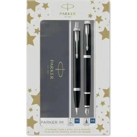 Набор ручек Parker IM Core FK221 (CW2093215) Black CT сталь нерж...