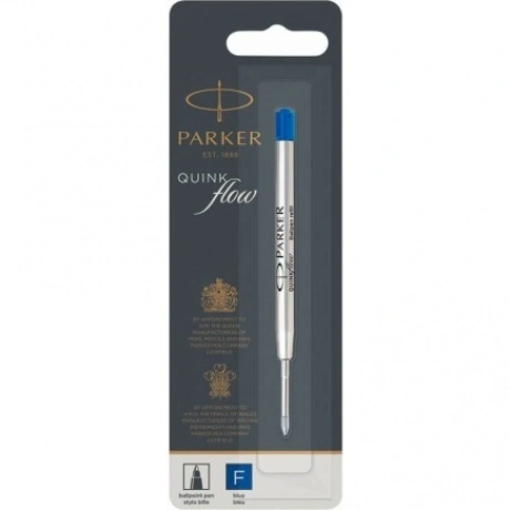 Стержень шариковый Parker QuinkFlow Z08 (1950368) F 0.8мм синие ...