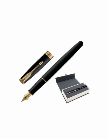 Ручка перьевая PARKER Sonnet Core Matt Black GT, корпус черный м...