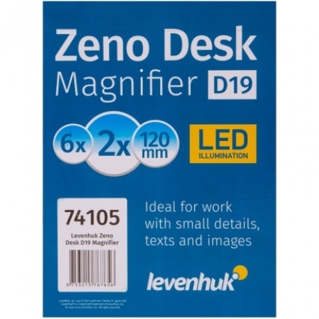 Лупа настольная Levenhuk Zeno Desk D19 - фото 5