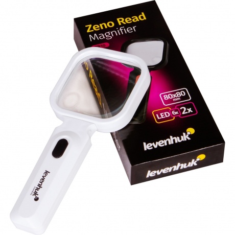 Лупа для чтения Levenhuk Zeno Read ZR10, белая - фото 4