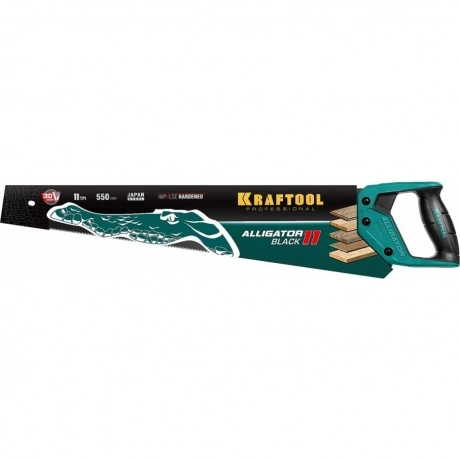 Ножовка для точного реза KRAFTOOL Alligator Black 11, 550 мм, (1...