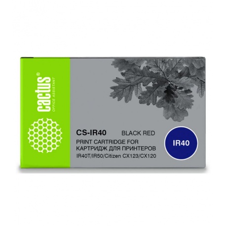 Картридж матричный Cactus CS-IR40 черный/красный для Citizen IR4...