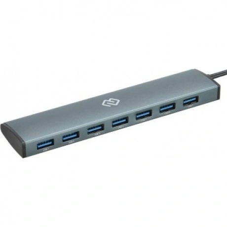 Хаб-разветвитель USB-C Digma HUB-7U3.0-UC-G 7порт. серый