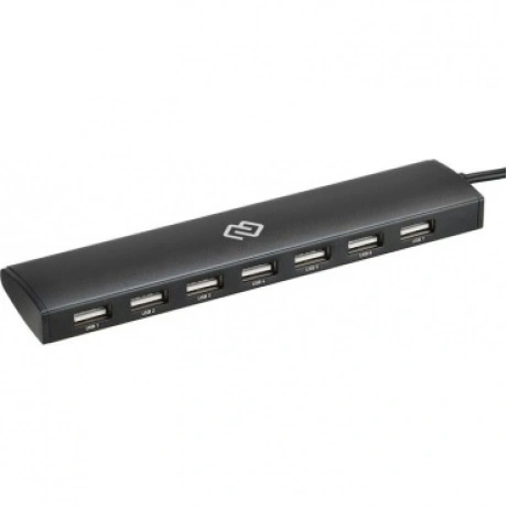 Хаб-разветвитель USB-C Digma HUB-7U2.0-UC-B 7порт. черный