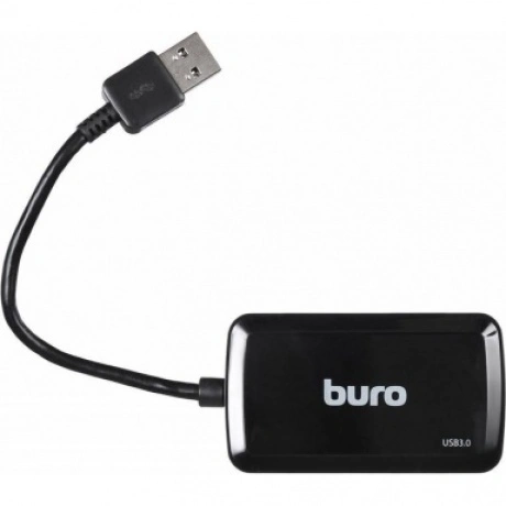Хаб-разветвитель USB 3.0 Buro BU-HUB4-U3.0-S 4порт. черный