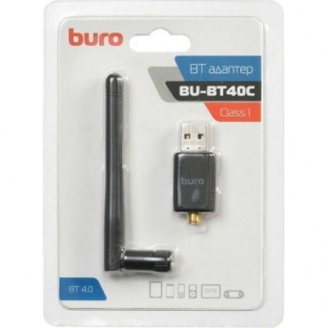 Адаптер USB Buro BU-BT40С черный - фото 2