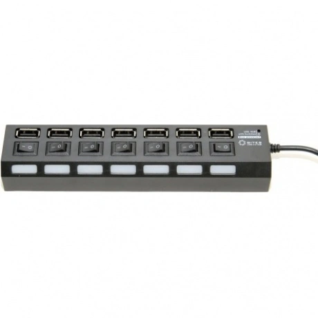 USB-концентратор 5bites HB27-203PBK USB 7 ports Black