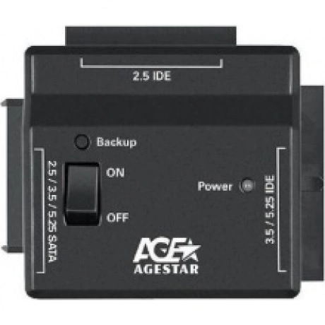 Адаптер-переходник для HDD AgeStar FUBCP2 IDE SATA пластик черны...