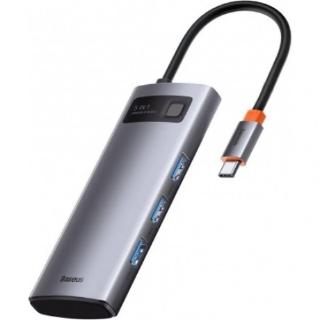 USB-хаб Baseus Metal Gleam Gray (CAHUB-CX0G)