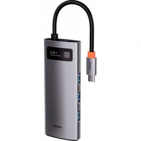 USB-хаб Baseus Metal Gleam Gray (CAHUB-CX0G) - фото 2