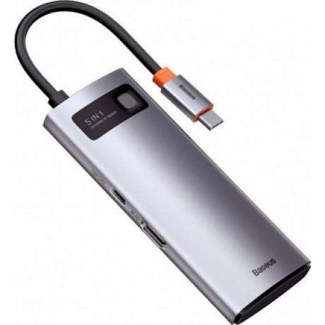 USB-хаб Baseus Metal Gleam Gray (CAHUB-CX0G) - фото 3