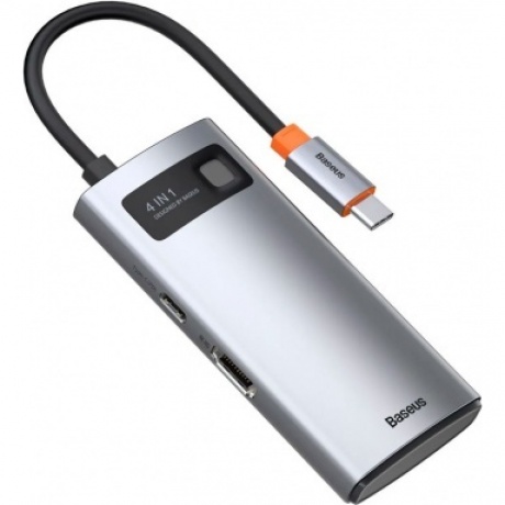 USB-хаб Baseus Metal Gleam Gray (CAHUB-CY0G) - фото 1