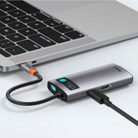 USB-хаб Baseus Metal Gleam Gray (CAHUB-CY0G) - фото 7