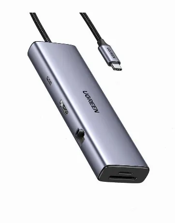 Хаб-адаптер UGREEN CM498-15375 Space Gray (15375)