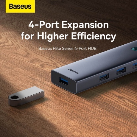 Хаб Baseus BS-OH108 Space Grey (B0005280A813-03) - фото 11