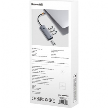 Хаб Baseus BS-OH108 Space Grey (B0005280A813-03) - фото 16