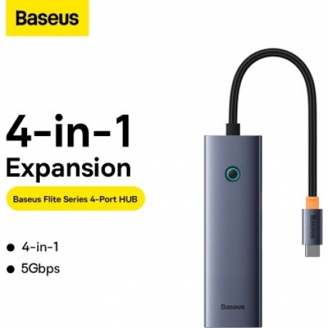 Хаб Baseus BS-OH108 Space Grey (B0005280A813-03) - фото 8
