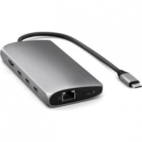 Адаптер Satechi USB-C Multiport Adapter 8K with Ethernet V3. Цве...