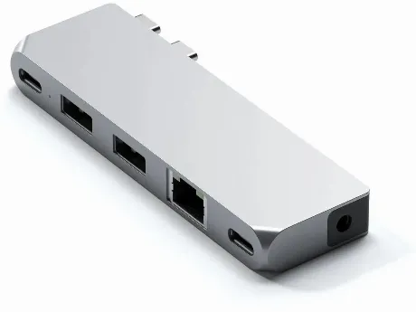 Хаб Satechi Pro Hub Mini. Цвет - Серебристый.