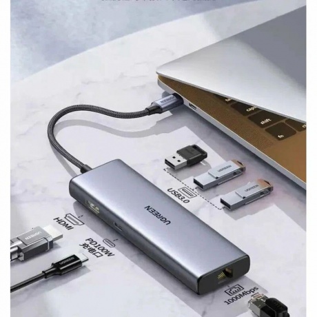 Док-станция UGREEN CM512-15598 Space Gray (15598) - фото 3