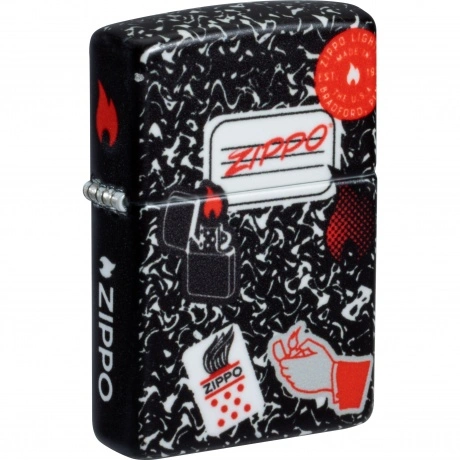 Зажигалка Zippo Notebook Design с покрытием 540 Matte разноцветн...