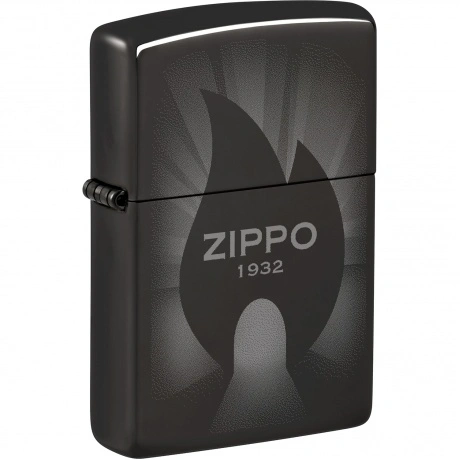 Зажигалка Zippo Radiant с покрытием High Polish Black черная гля...