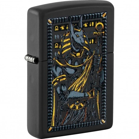 Зажигалка Zippo Anubis с покрытием Black Matte черная