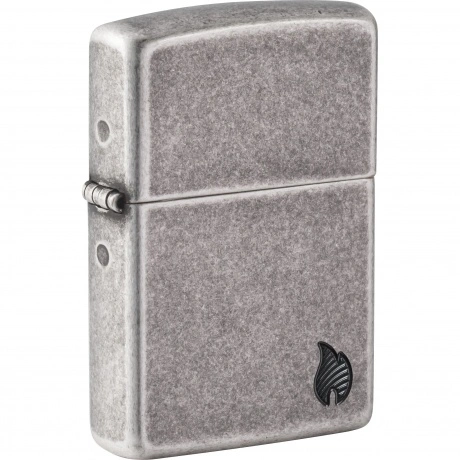 Зажигалка Zippo Armor Пламя c покрытием Flame Antique Silver