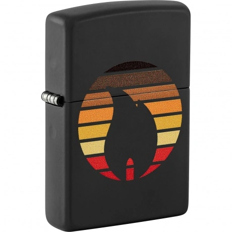 Зажигалка Zippo Colorblock с покрытием Black Matte черная