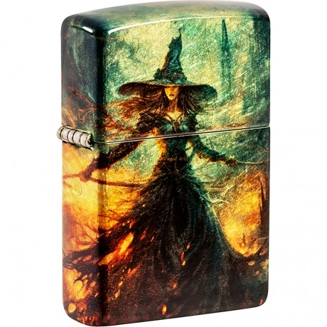 Зажигалка Zippo Fire Mage с покрытием 540 Tumbled Brass разноцве...