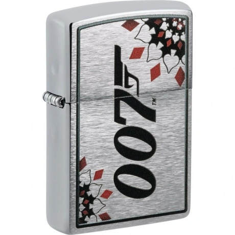Зажигалка Zippo James Bond™ с покрытием Brushed Chrome серебрист...
