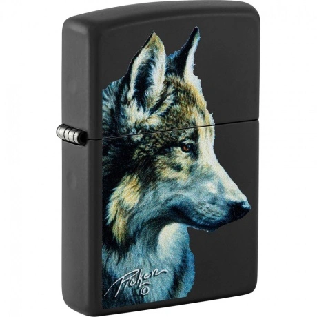 Зажигалка Zippo Linda Picken с покрытием Black Matte черная