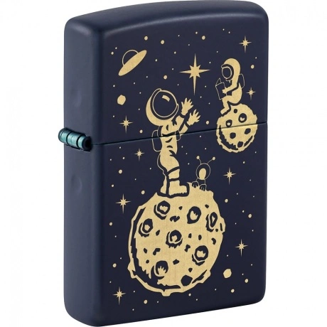 Зажигалка Zippo Lost in Space Design с покрытием Navy Matte синя...