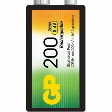 Аккумулятор GP 20R8H 9V NiMH 200mAh (1шт) - фото 2