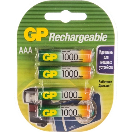 Аккумуляторы GP 100AAAHC-2DECRC4 40/400 (4 шт. в уп-ке) блистер
