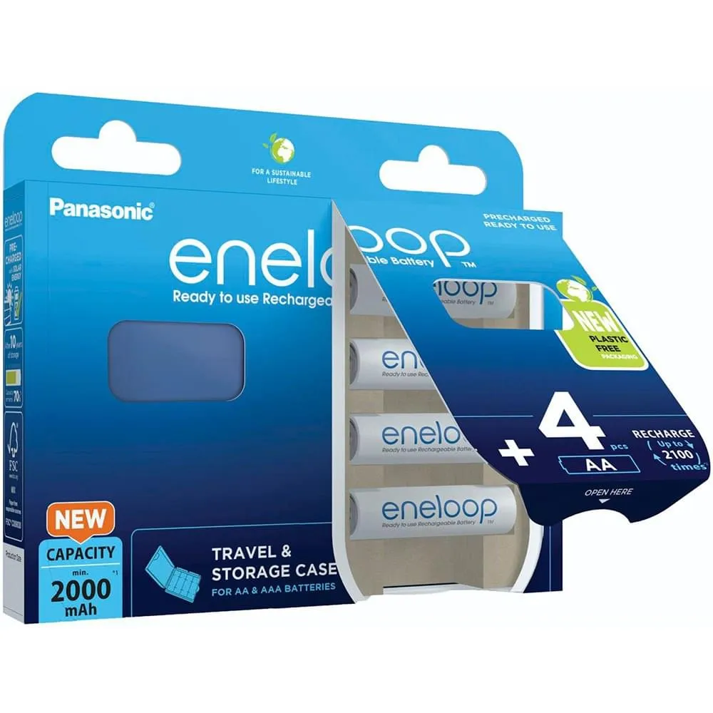 Аккумуляторы Eneloop BK-3MCDEC4BE AA 2000 4шт+кейс - фото 4