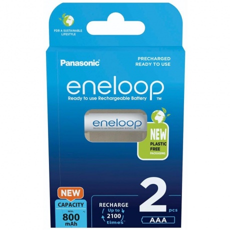 Аккумуляторы Eneloop BK-4MCDE/2BE AAA 800 2шт - фото 3