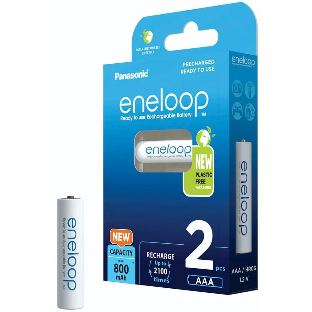 Аккумуляторы Eneloop BK-4MCDE/2BE AAA 800 2шт - фото 1